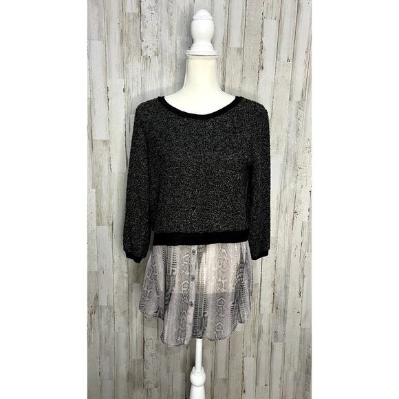 Elie‎ Tahari Women's Black Pullover Sweater Top Size Small Long Sleeve - Picture 1 of 5